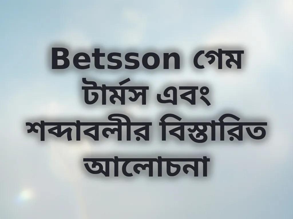 ক্যাসিনো টার্মস গাইড